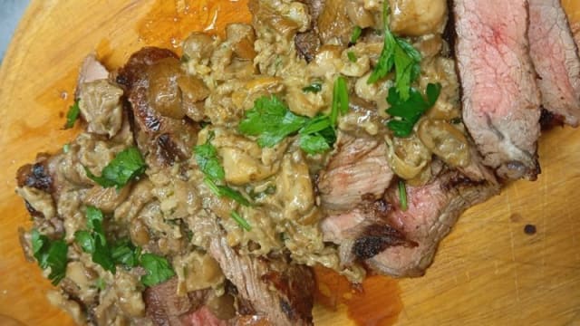 La nostra tagliata ai funghi porcini 