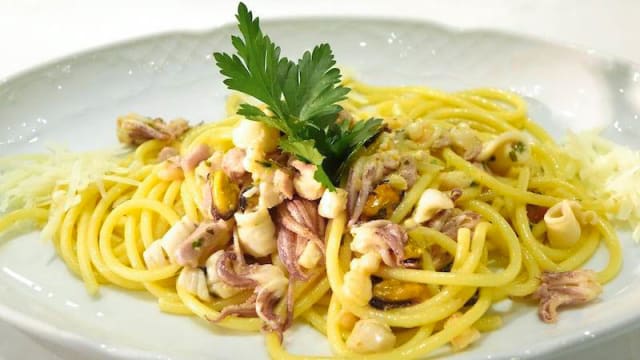 Bucatini Amatriciana di mare