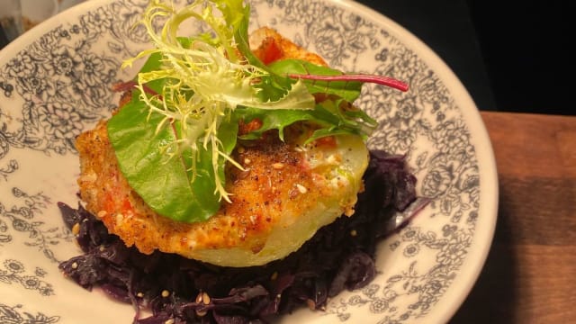 Chayote gratinée feta Chou rouge 