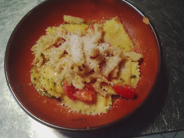 Ravioli di trippa con trippa fritta 