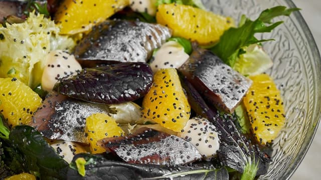 Ensalada de sardina ahumada