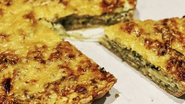 Tarte salée courgettes et comté 