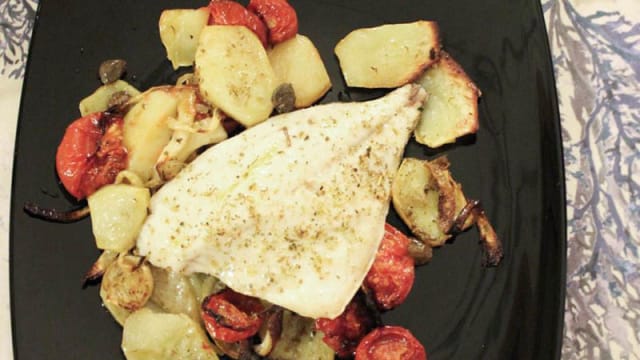 Filetto di orata alla mediterranea