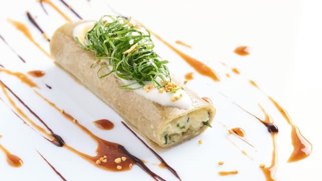 Cannelloni di grano arso al Bitto, patate e bietole
