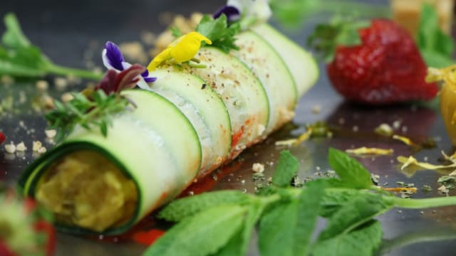 Rollito de calabacín