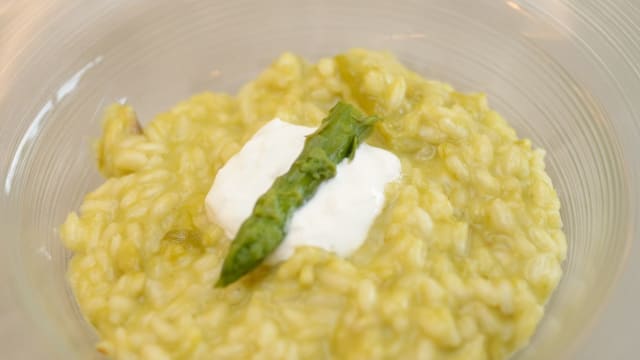 Risotto asparagi e burrata 
