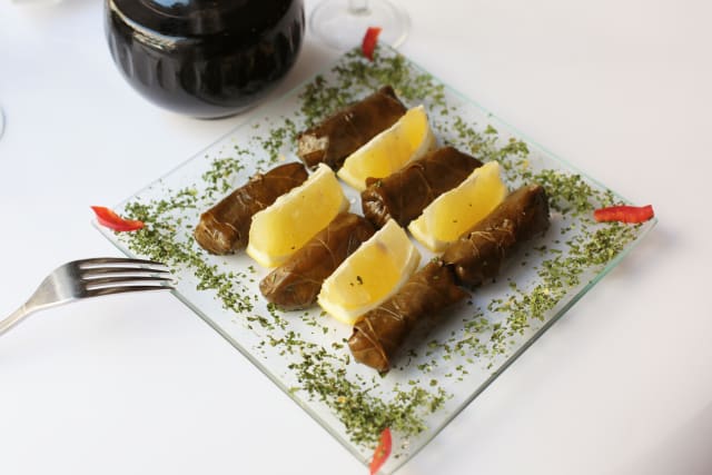 Feuilles de vigne farcies au riz