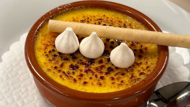 Crème brûlée maison 