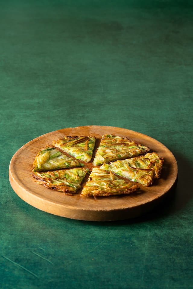 DÄEPHA JON : crêpe au blanc de poireaux / leek pancake