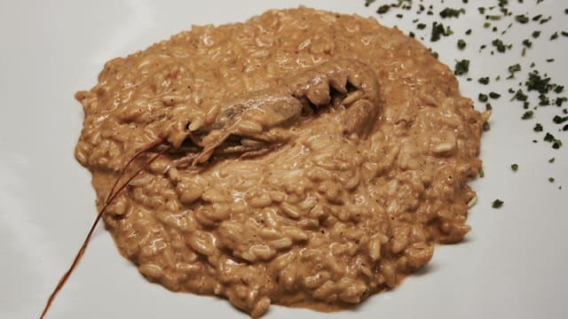 Risotto alla crema di scampi