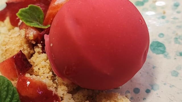 Cheesecake Copertura alla Fragola  e Crumble