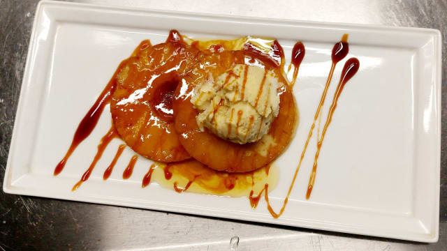 Roti Ananas au glace beurré salé 