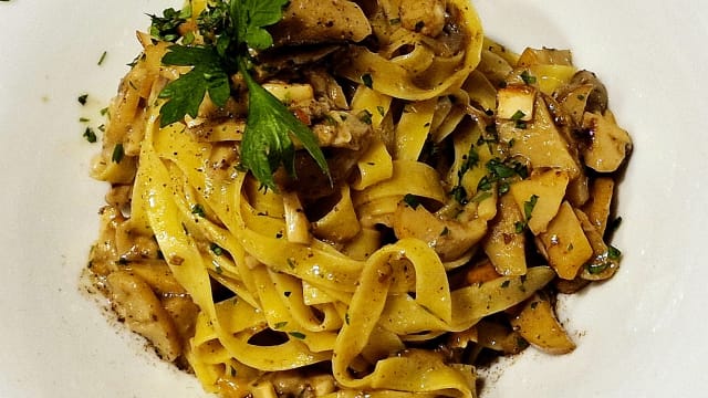 Tagliolino all'Uovo con sugo di Porcini Freschi
