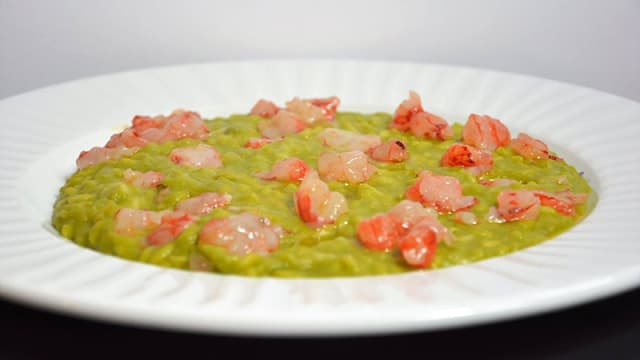 Risotto scampi e limone