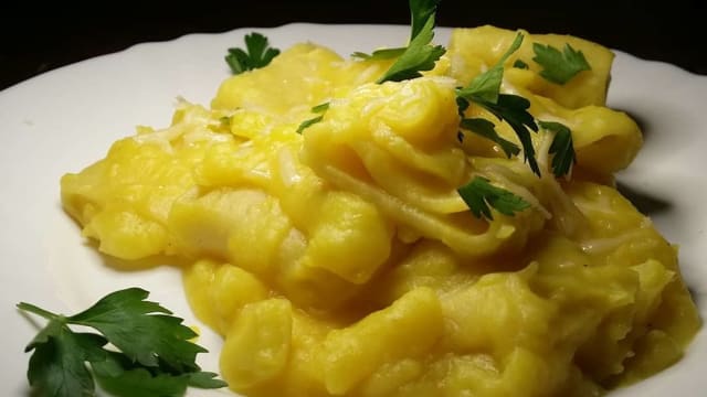 Paccheri patate e zafferano 