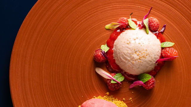 Cheesecake melograno e lamponi