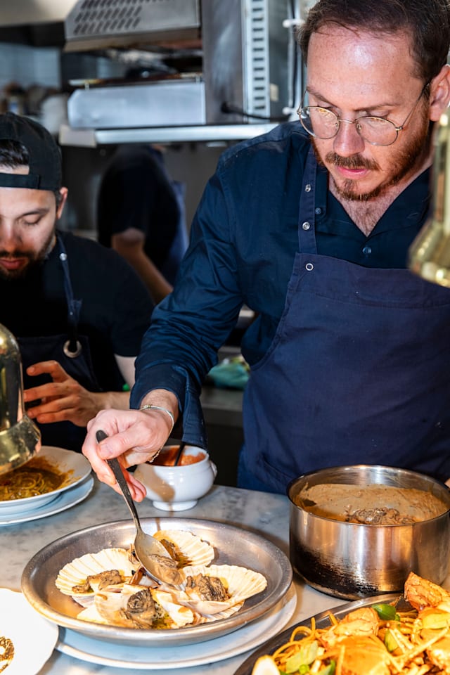 Préparation des St Jacques aux morilles 
