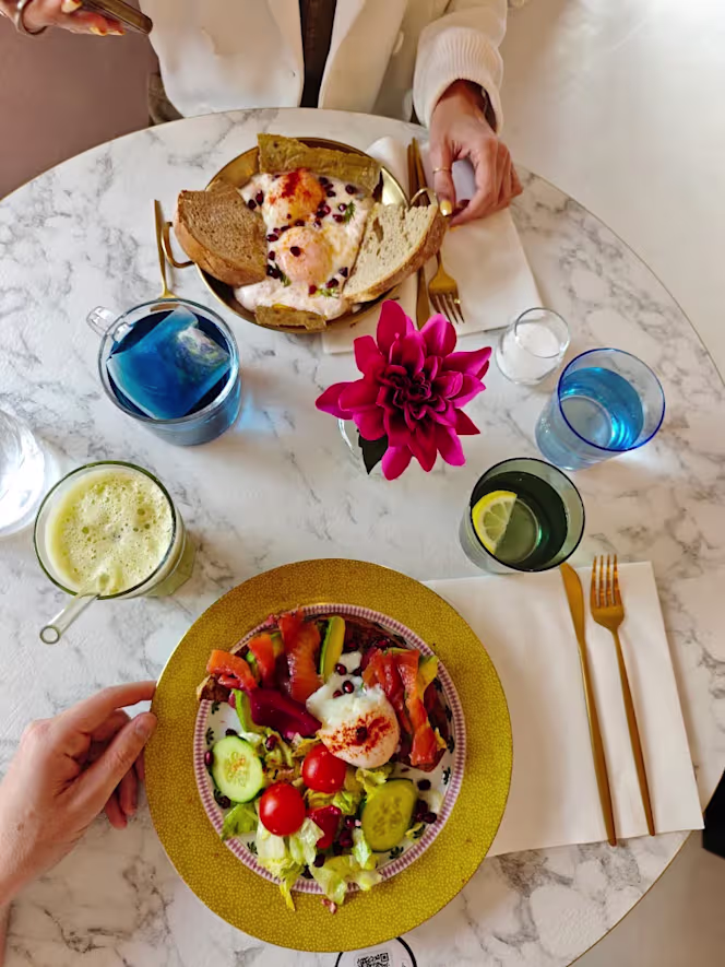 Peach Homemade Lunch Brunch Coffee - 6