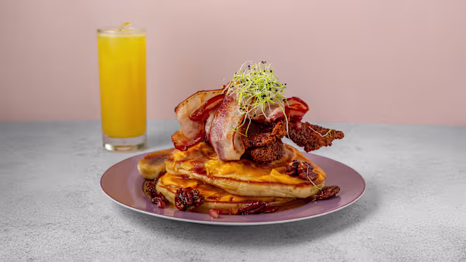 Peach Homemade Lunch Brunch Coffee - 1